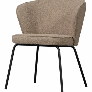 Fashion WOOOD Admit Eetkamerstoel Bouclé Beige