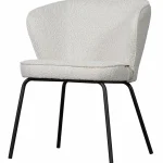 Clearance WOOOD Admit Eetkamerstoel Bouclé Naturel