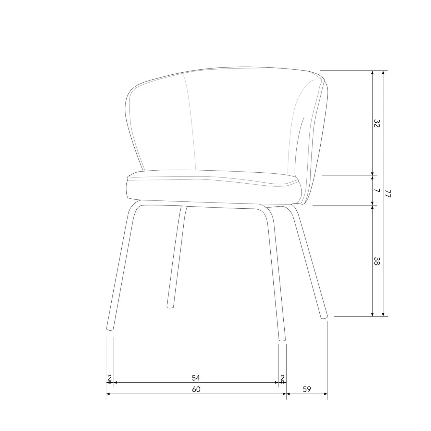 admit-eetkamerstoel-boucl-natu-ryCKlqaI-9.webp Clearance WOOOD Admit Eetkamerstoel Bouclé Naturel