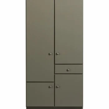 Clearance WOOOD Alfie Kledingkast Smal 107 Cm Grenen Forest