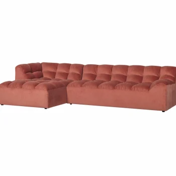Outlet WOOOD Allure Chaise Longue Links Velvet Blush