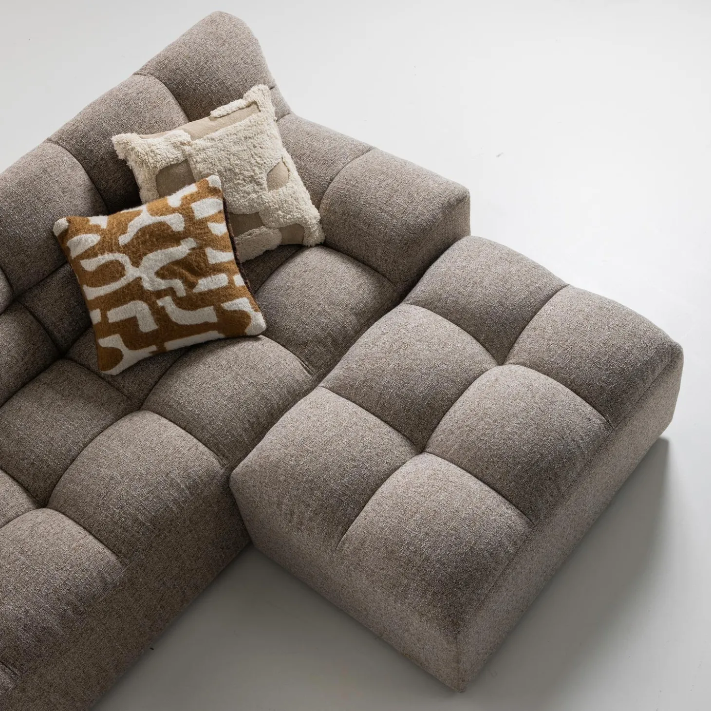 allure-hocker-geweven-stof-bru-rOnOIsfQ-2.webp Online WOOOD Allure Hocker Geweven Stof Melange Bruin