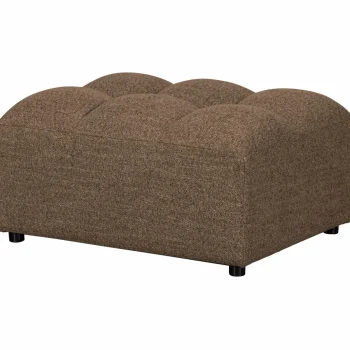Sale WOOOD Allure Hocker Geweven Stof Donkerbruin Melange