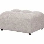 Fashion WOOOD Allure Hocker Geweven Stof Melange Naturel