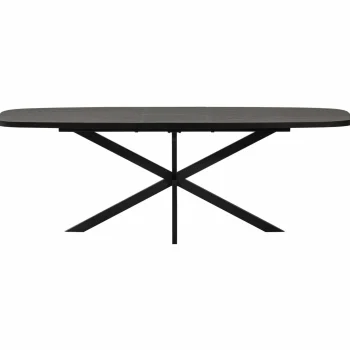 Best WOOOD Arros Eettafel Uitschuifbaar 180-220x90 Cm Mdf Zwart