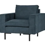 Discount WOOOD Arwin Fauteuil Staal Blauw
