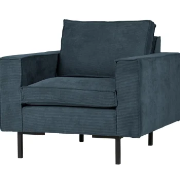 Discount WOOOD Arwin Fauteuil Staal Blauw