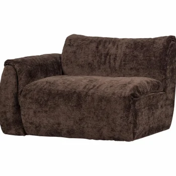 New WOOOD Baggy 1-zits Element Met Arm Links 3D Chenille Donkerbruin