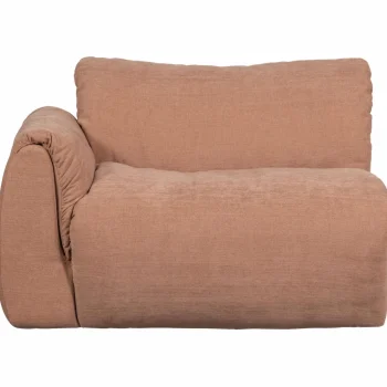 Clearance WOOOD Baggy 1-zits Element Met Arm Links Geweven Chenille Oudroze