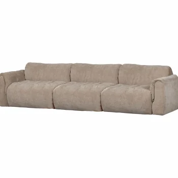 Online WOOOD Baggy 3-zits Bank 3D Chenille Zand