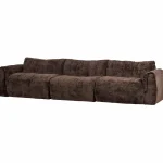 Sale WOOOD Baggy 3-zits Bank 3D Chenille Donkerbruin