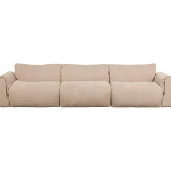 Clearance WOOOD Baggy 3-zits Bank Geweven Chenille Zand