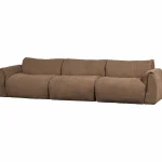 Sale WOOOD Baggy 3-zits Bank Geweven Chenille Bruin