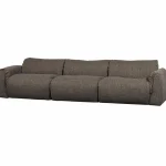 Hot WOOOD Baggy 3-zits Bank Geweven Stof Warmgrijs Melange Warm Grijs Melange