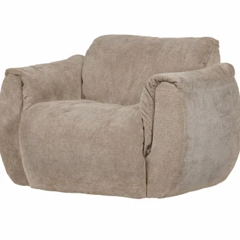 Clearance WOOOD Baggy Draaifauteuil 3D Chenille Zand