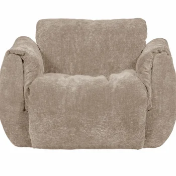 Clearance WOOOD Baggy Draaifauteuil 3D Chenille Zand