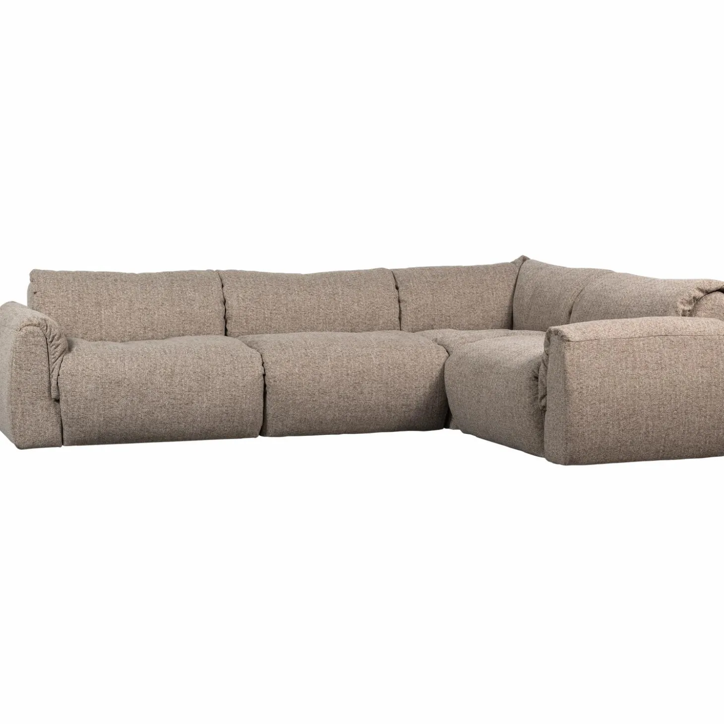 baggy-hoekbank-rechts-geweven-KDbKRgDx-0.webp Sale WOOOD Baggy Hoekbank Rechts Geweven Stof Bruin Melange