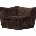 Clearance WOOOD Baggy Hoekelement 3D Chenille Donkerbruin