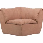 Outlet WOOOD Baggy Hoekelement Geweven Chenille Oudroze