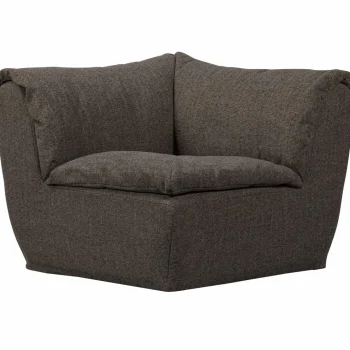 Clearance WOOOD Baggy Hoekelement Warmgrijs Melange Warm Grijs Melange