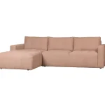 Discount WOOOD Bar Chaise Longue Geweven Stof Links Roze