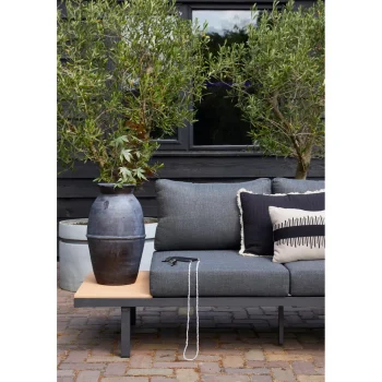 New WOOOD Bari Loungeset Aluminium Polywood Incl. Kussens Donkergrijs