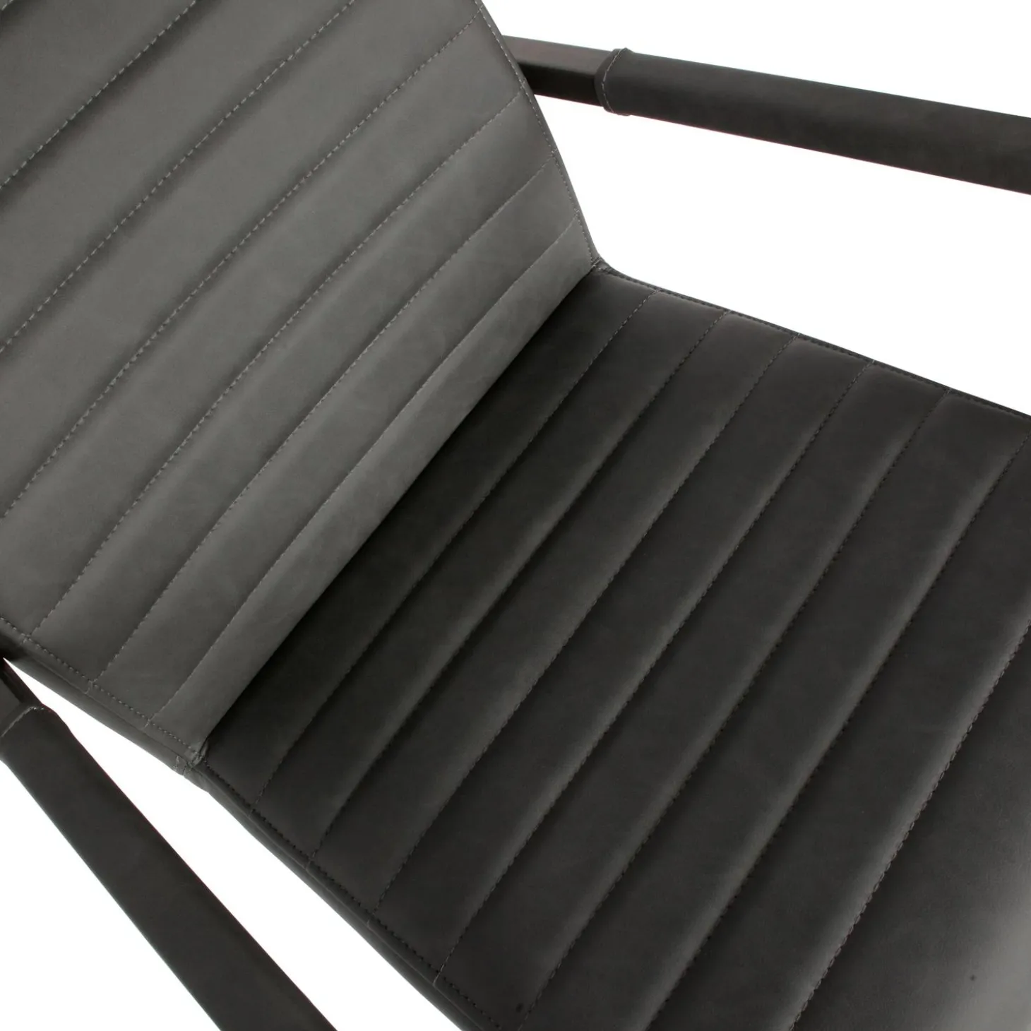 bas-eetkamerstoel-pu-antraciet-qLGJUWIB-5.webp Sale WOOOD Bas Eetkamerstoel Pu Antraciet