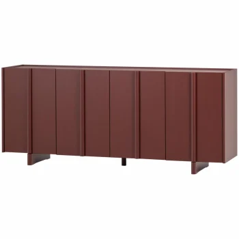 Fashion WOOOD Basu Dressoir Grenen Rood Bordeaux