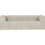 Online WOOOD Bean 3,5-zits Bank Ribstof Naturel