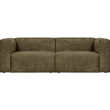 New WOOOD Bean 3,5-zits Bank Structure Velvet Moss