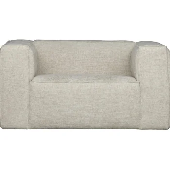 Best WOOOD Bean Fauteuil Grove Melange Stof Naturel