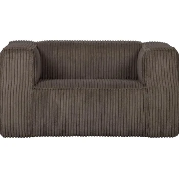 Hot WOOOD Bean Fauteuil Ribstof Mud