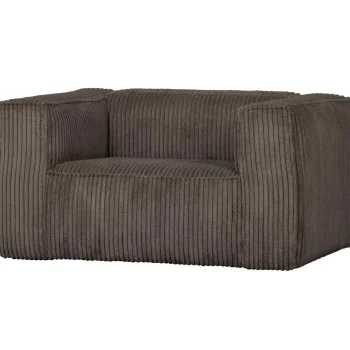 Hot WOOOD Bean Fauteuil Ribstof Mud