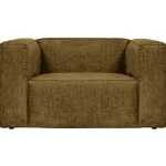Fashion WOOOD Bean Fauteuil Structure Velvet Spices