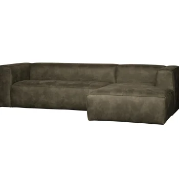 Clearance WOOOD Bean Hoekbank Rechts Ecoleer Army