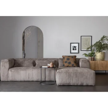 Outlet WOOOD Bean Hoekbank Rechts Ribstof Terrazzo