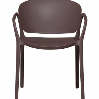 New WOOOD Bent Tuinstoel Kunststof Paars/bruin