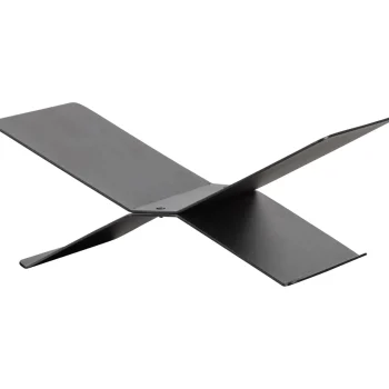 Discount WOOOD Brook Boekenstandaard Liggend Metaal Zwart