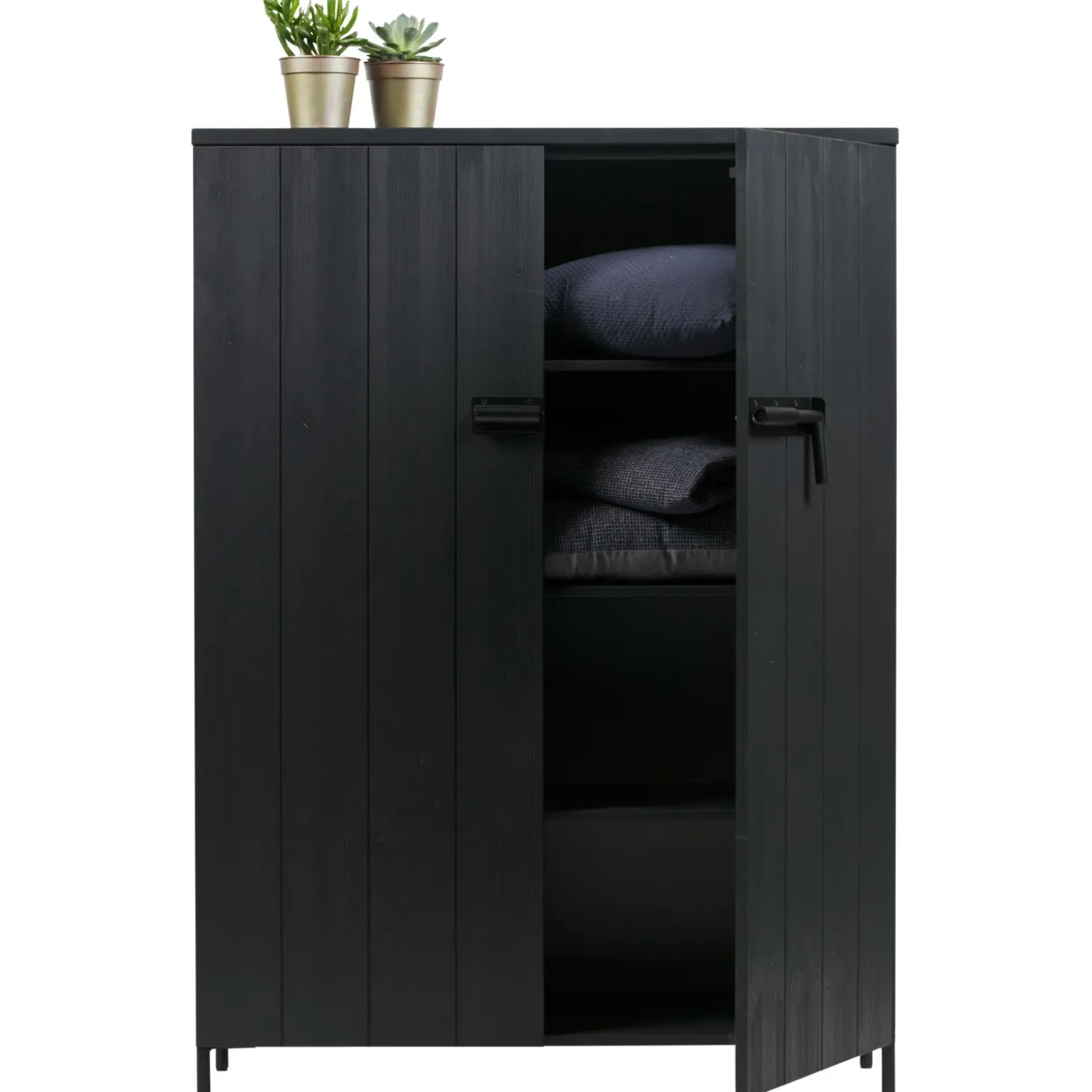 bruut-2-deurs-kast-grenen-gebo-FcIsqrha-6.webp Outlet WOOOD Bruut 2-deurs Kast Grenen Geborsteld Diepzwart