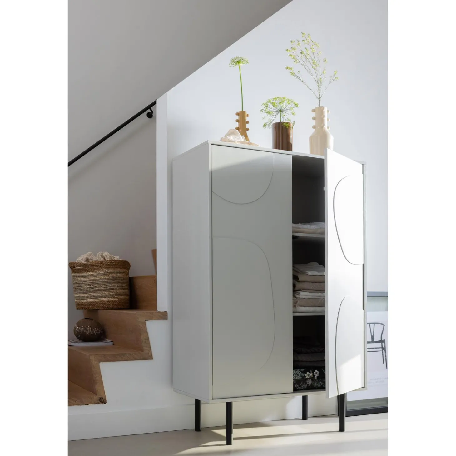 cadiz-opbergkast-grenen-mist-ssbKQGZi-3.webp Clearance WOOOD Cadiz Opbergkast Grenen Mist