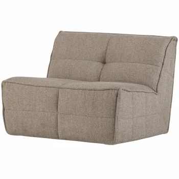 Hot WOOOD Cluster 1-zits Element Bouclé Bruin Khaki