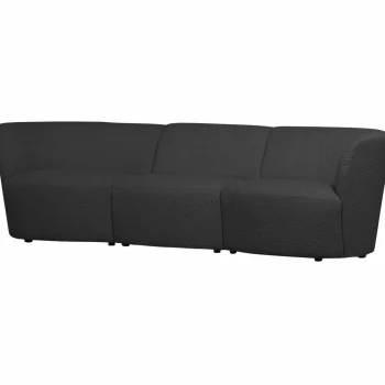 New WOOOD Coco 3-zits Bank Bouclé Donkergrijs