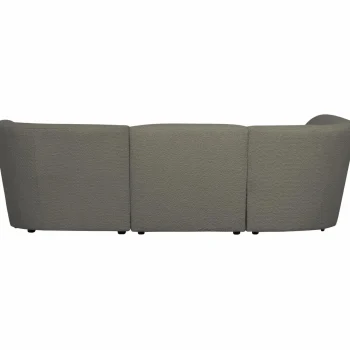 Sale WOOOD Coco 3-zits Bank Ronding Links Bouclé Warm Groen