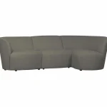 Hot WOOOD Coco 3-zits Bank Ronding Rechts Bouclé Warm Groen