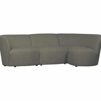 Hot WOOOD Coco 3-zits Bank Ronding Rechts Bouclé Warm Groen