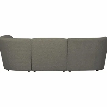 Hot WOOOD Coco 3-zits Bank Ronding Rechts Bouclé Warm Groen