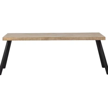 Outlet WOOOD Combi-Tablo: Mango Visgraat 180x90 & 2-standen Poot Vierk