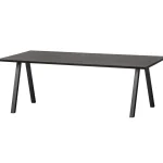 Online WOOOD Combi-Tablo: Tafel Eiken 180x90 & 2-stand Blacknight