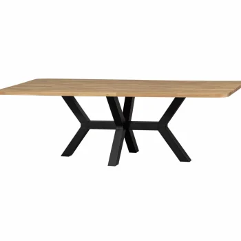 Fashion WOOOD Combi-Tablo: XL Tafelblad Eiken 240x100 & Zeeland Poot