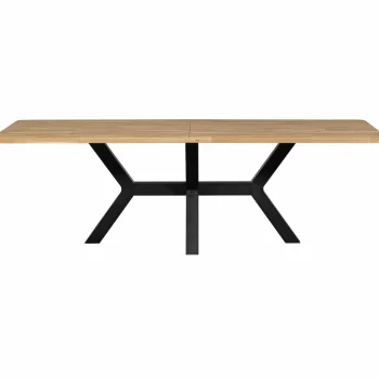 Fashion WOOOD Combi-Tablo: XL Tafelblad Eiken 240x100 & Zeeland Poot